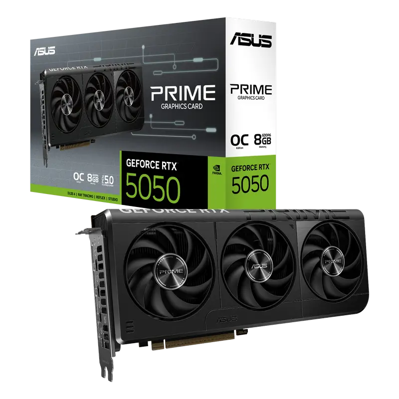 Видеокарта ASUS PRIME-RTX5050-O8G, 8GB GDDR6 128бит,процессоры ,оперативная память, ssd, M2, hdd, кейсы