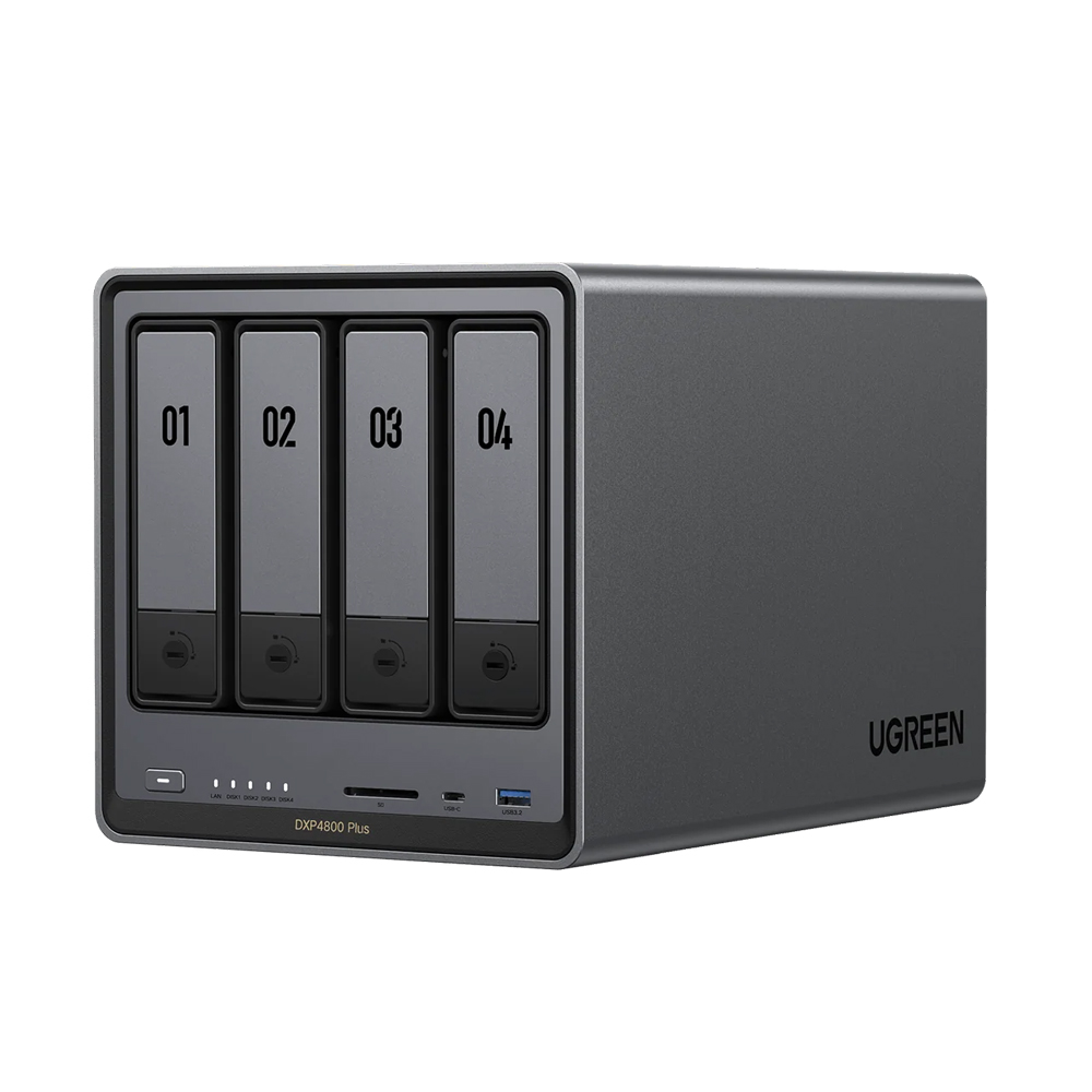 UGREEN Network Attached Storage DXP4800 Plus 4-Bay (Diskless) EU, Black