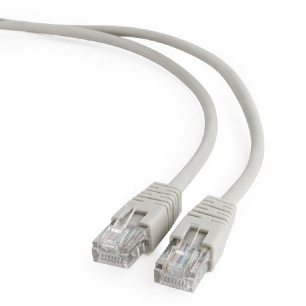  0.5m, Patch Cord  Gray  PP12-0.5M, Cat.5E, Cablexpert, molded strain relief 50u" plugs