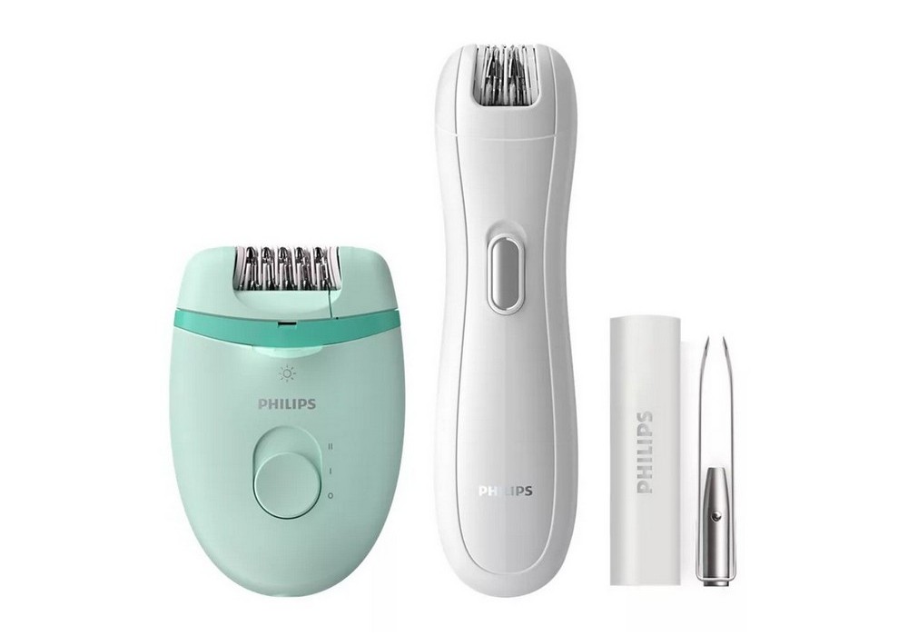Эпилятор PHILIPS BRP529/00, Белый/Зелёный