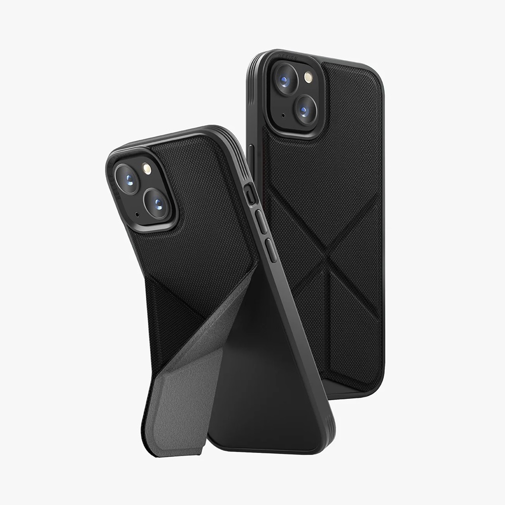 Uniq Case Hybrid Magclick Charging Transforma for iPhone 15 Pro Max, Black