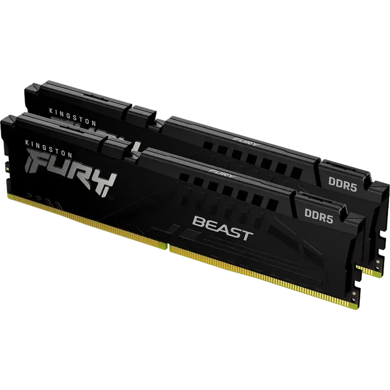 Оперативная память Kingston FURY Beast, DDR5 SDRAM, 5600 МГц, 128ГБ, KF556C36BBEK2-128