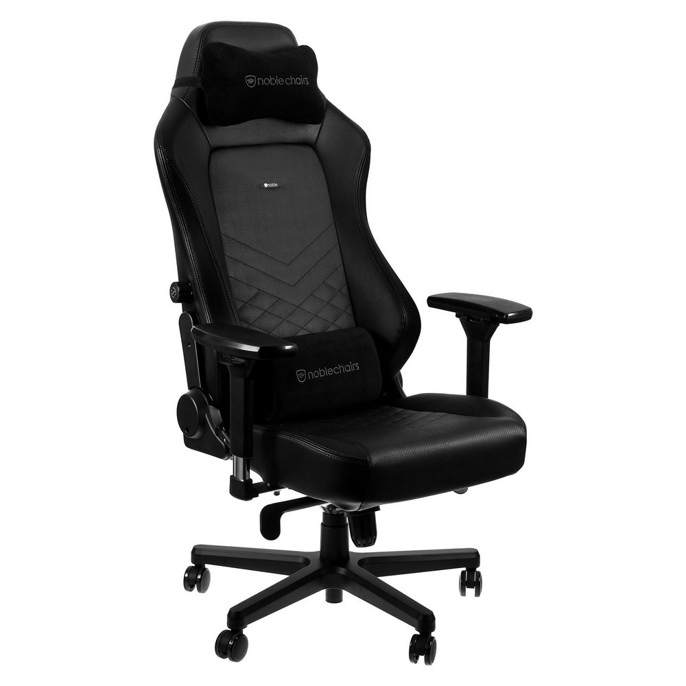 Игровое кресло Noblechairs Hero, Искусственная кожа, Черный/Белый