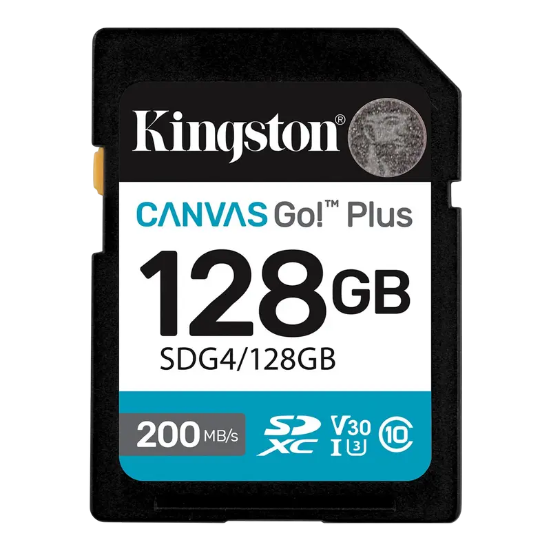 Карта памяти Kingston Canvas Go! Plus, 128Гб (SDG4/128GB)