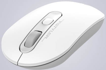 Wireless Mouse A4Tech FG20, 1200-2000 dpi, 4 buttons, 85g, Ambidextrous, 4-Way Wheel, 2xAAA, 2.4Ghz,