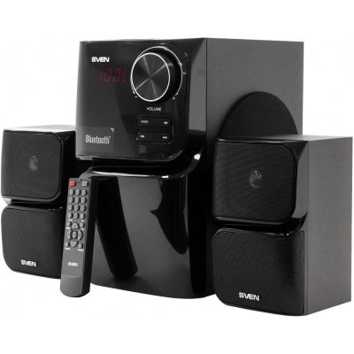 Speakers SVEN "MS-305" Bluetooth, SD-card, USB, FM, Remoute, Black, 40w / 20w + 2x10w / 2.1 Speakers SVEN "MS-305" Bluetooth, SD-card, USB, FM, Remoute, Black, 40w / 20w + 2x10w / 2.1