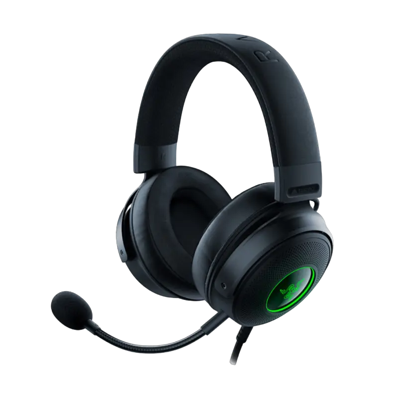 Игровая Гарнитура RAZER Kraken V3, Проводной аналоговый, Чёрный
