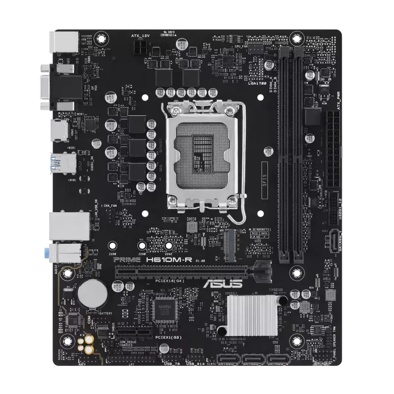 Материнская плата ASUS PRIME H610M-R-SI, LGA1700, Intel H610, Micro-ATX,процессоры ,оперативная память, ssd, M2, hdd, кейсы