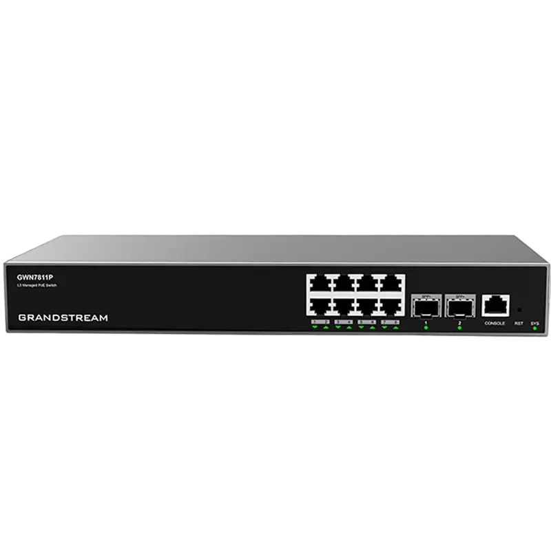 PoE коммутатор Grandstream GWN7811P, IEEE 802.3af/at,Роутеры, Модемы, свичь, usb на lan