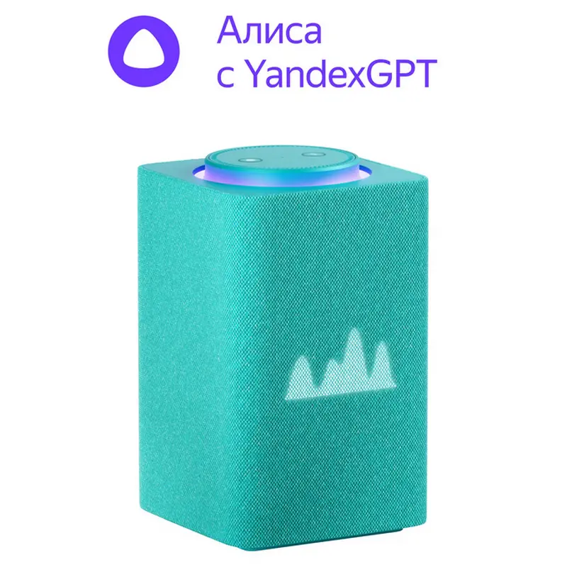 Умная колонка Yandex Station Max YNDX-00053, YandexGPT, Zigbee, Бирюзовый