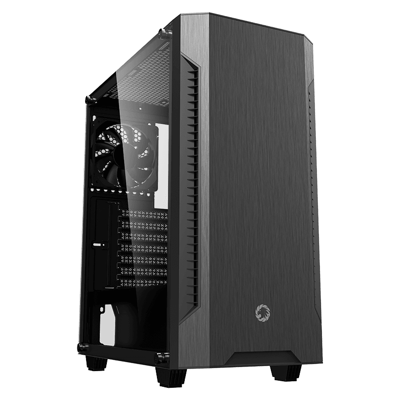 Компьютерный корпус Gamemax Fortress TG, Midi-Tower, ATX, Чёрный