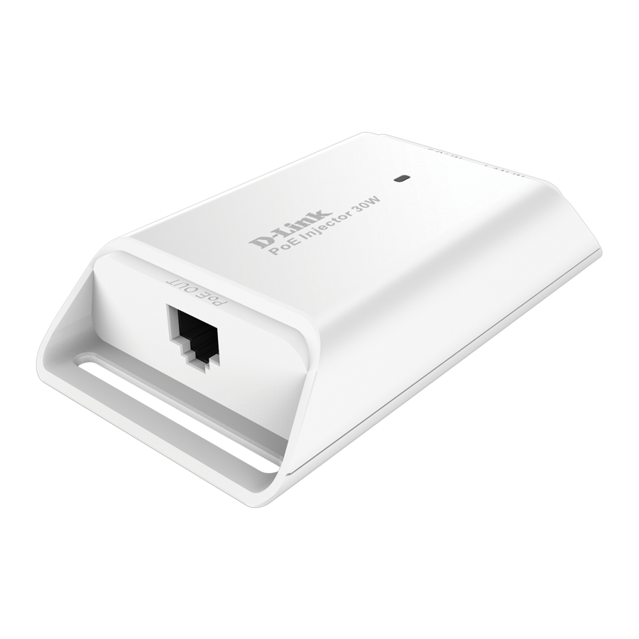 PoE Injector D-Link "DPE-301GI",  802.3af/at 1x1000Base-T LAN, 1x1000Base-T PoE Out, Output: 54V DC