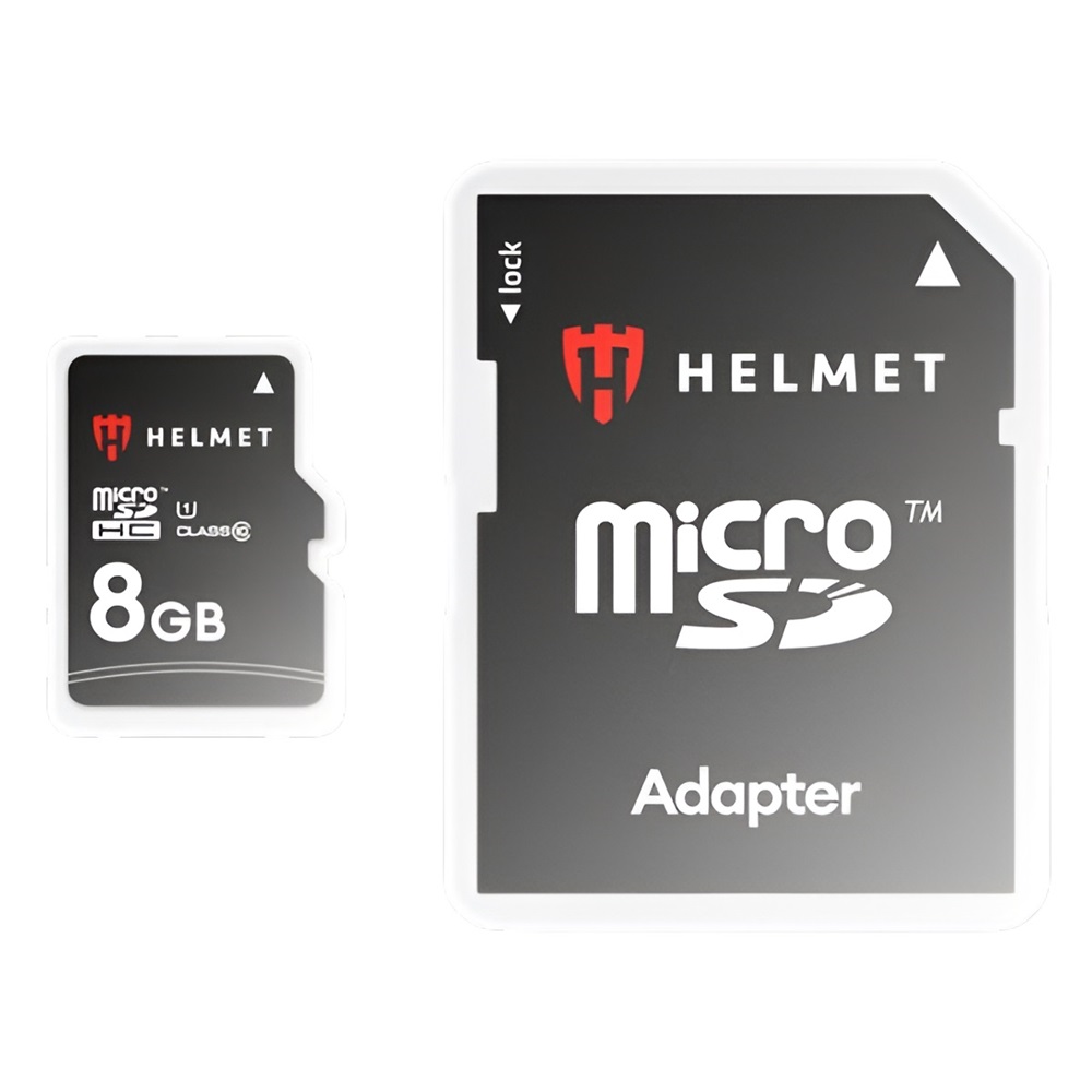 Helmet MicroSD Card (Class 10) UHS-I (U1) + SD Adapter, Basic Line, 8 GB