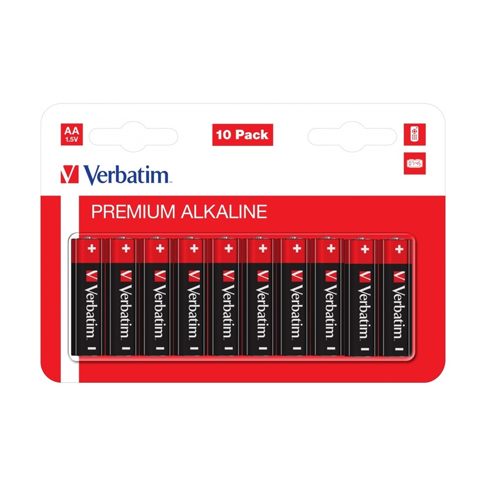 Verbatim Batteries AA Alkaline 10 pcs Blister