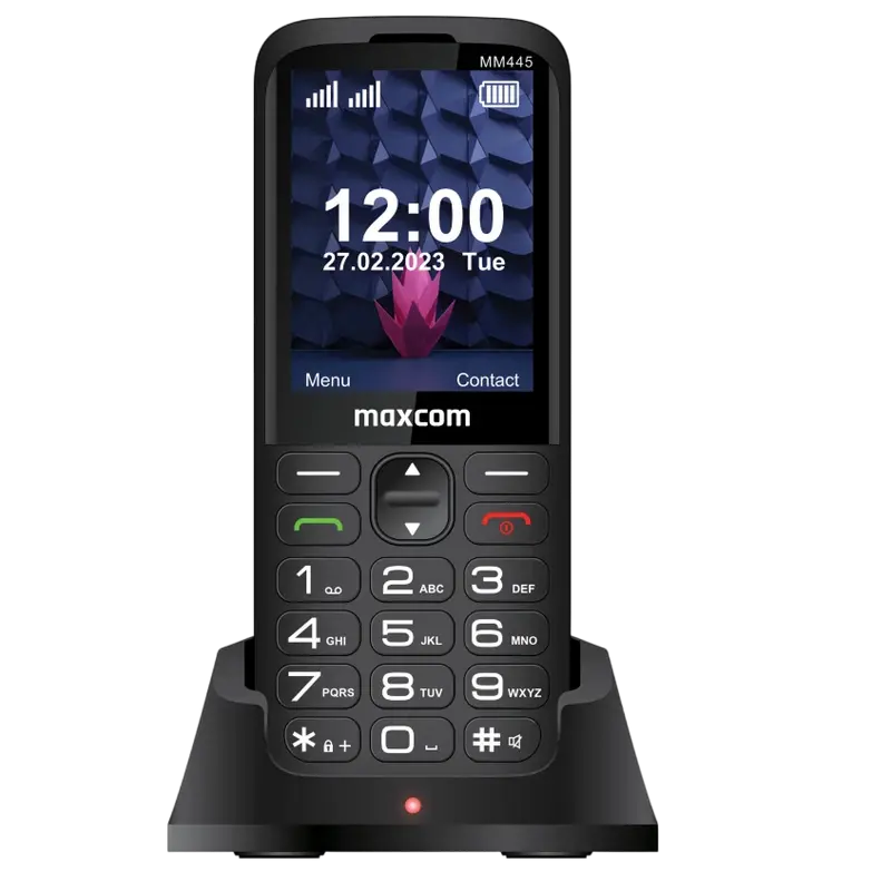 Мобильный телефон MaxCom MM443, Чёрный, iphone, xiaomi, samsung, oppo, чехол, стекло