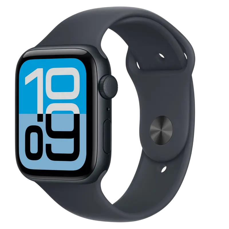 Умные часы Apple Watch SE 3, 44мм, Midnight, iphone, xiaomi, samsung, oppo, чехол, стекло