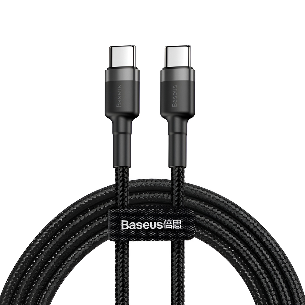 Baseus Cable Type-C to Type-C 60W 2m, Cafule Series, Black