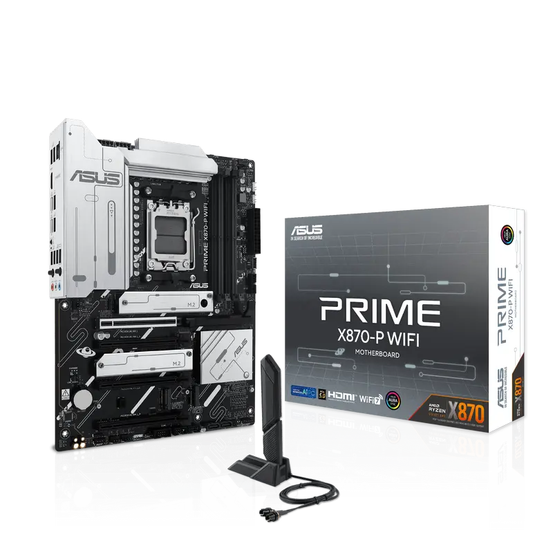 Материнская плата ASUS PRIME X870-P WIFI, AM5, AMD X870, ATX,процессоры ,оперативная память, ssd, M2, hdd, кейсы