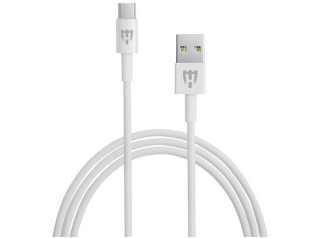 HELMET Basic Type C Cable - 1m, White HL-112W,usb ,micro ,iphone, 3.5, tupe-c, тюльпаны