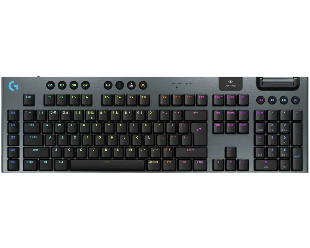 Клавиатура Logitech G915 X Lightspeed, Беспроводное, Чёрный