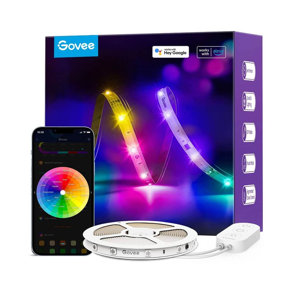 Светодиодная лента GOVEE RGBIC Basic  / 5m / Multicolor / Wi-Fi / Bluetooth