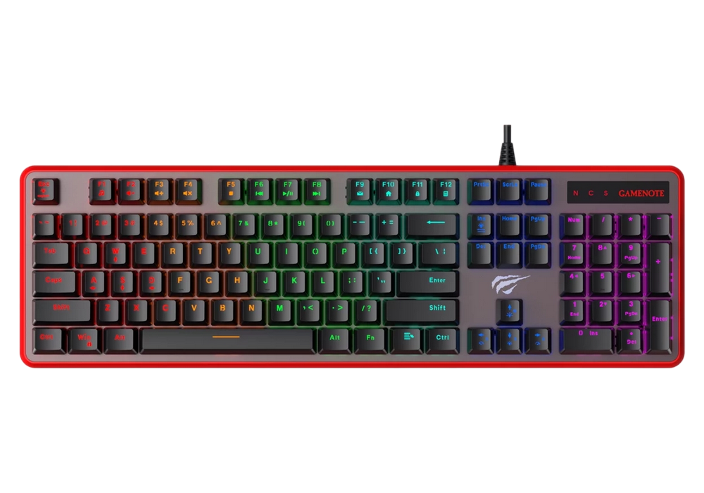 Клавиатура Havit KB870L, Проводное, Чёрный