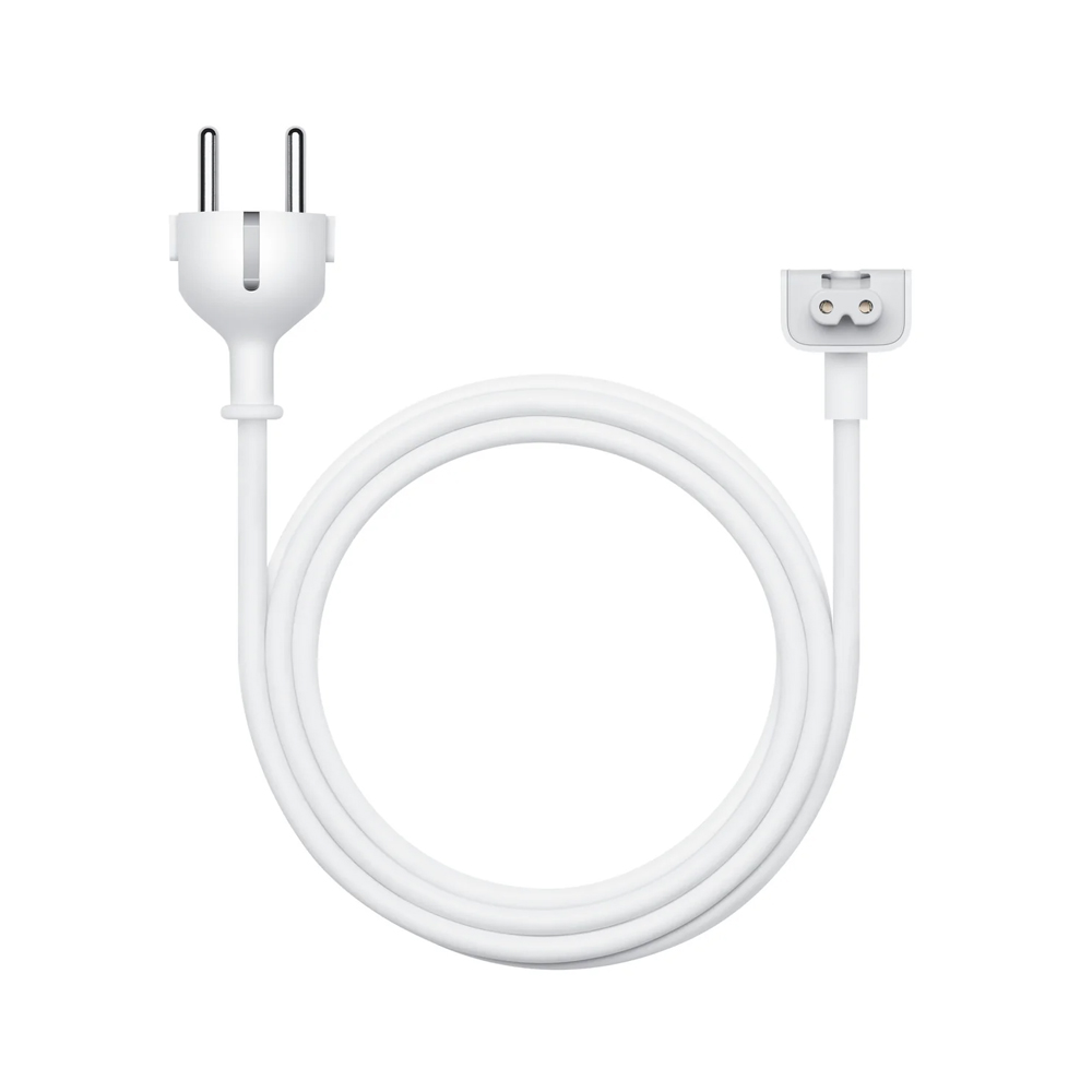 Power Adapter Extension Cable – Dedicated Connection Cable for MacBook Chargers-EU Plug, White