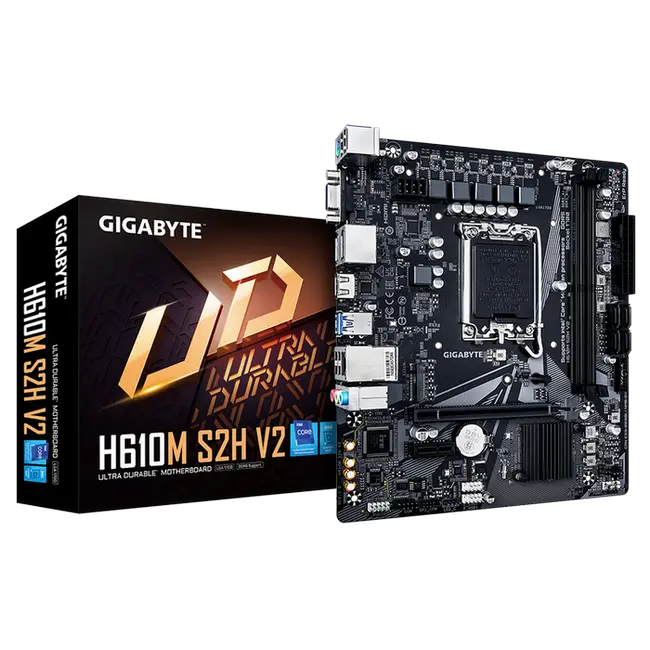 Материнская плата Gigabyte H610M S2H V2, LGA1700, Intel H610, Micro-ATX