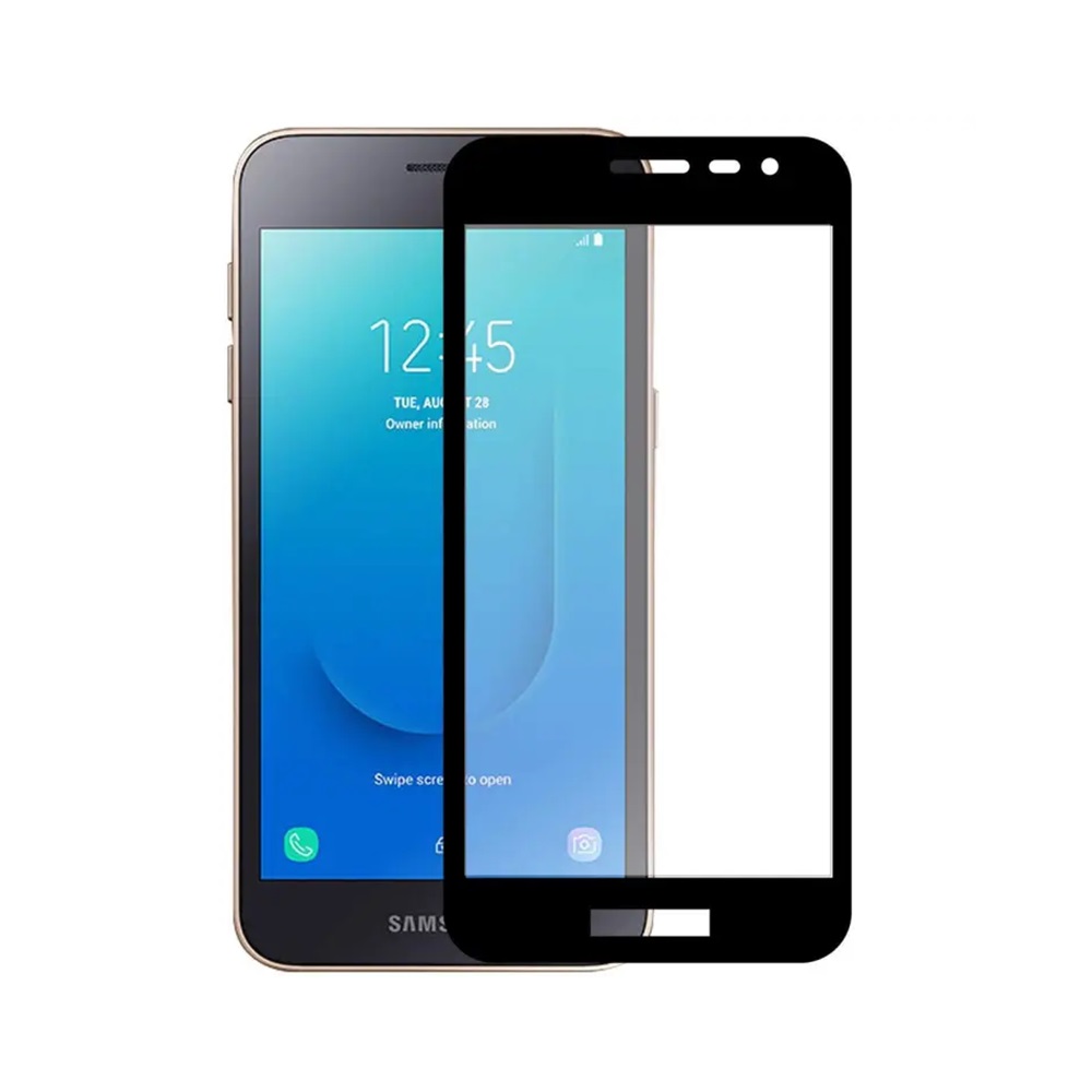Helmet Diamond Glass 4D Samsung J2 Core, Black
