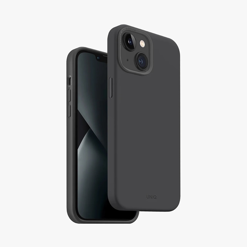 Uniq Case for iPhone 14 Hybrid Magclik Charging Lino Hue, Grey