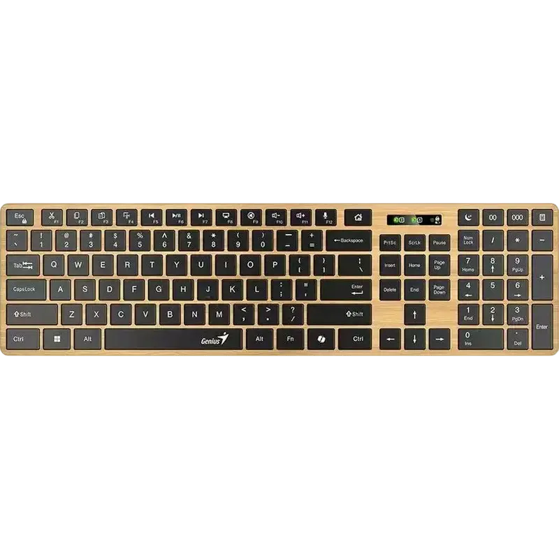 Клавиатура Genius SlimStar 7250BT, Беспроводное, Pine Wood