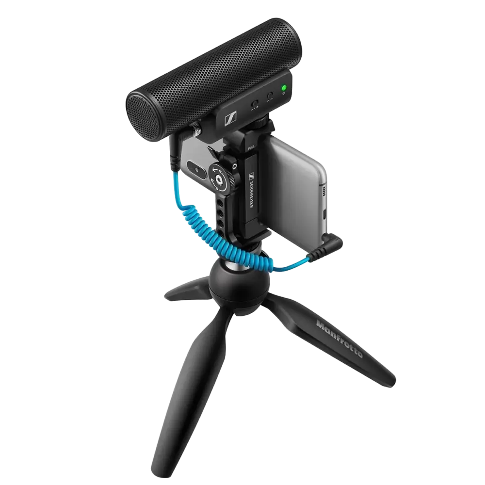 Портативный записывающий микрофон Sennheiser MKE 400, Проводной аналоговый, Чёрный