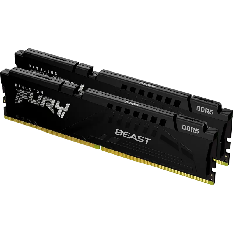 Оперативная память Kingston FURY Beast, DDR5 SDRAM, 5600 МГц, 32 Гб, KF556C36BBEK2-32,процессоры ,оперативная память, ssd, M2, hdd, кейсы