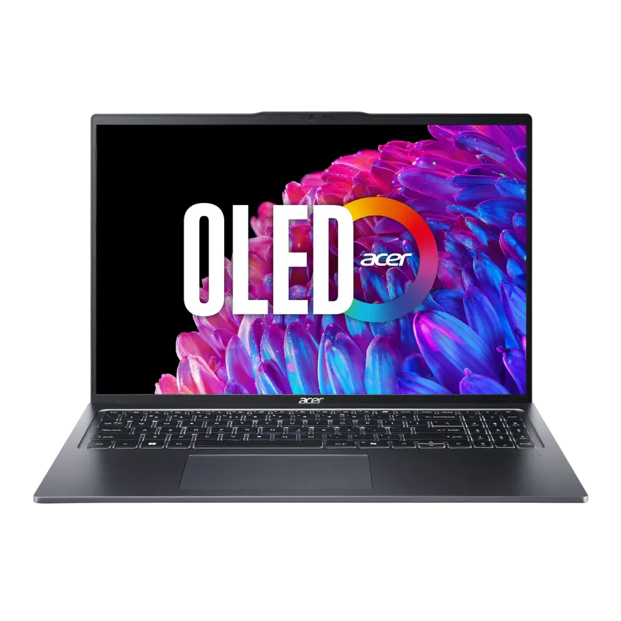Ноутбук 16" Acer Swift Go 16 OLED SFG16-72, Steel Gray, Intel Core Ultra 7 155U, 16Гб/1024Гб, Linux eShell