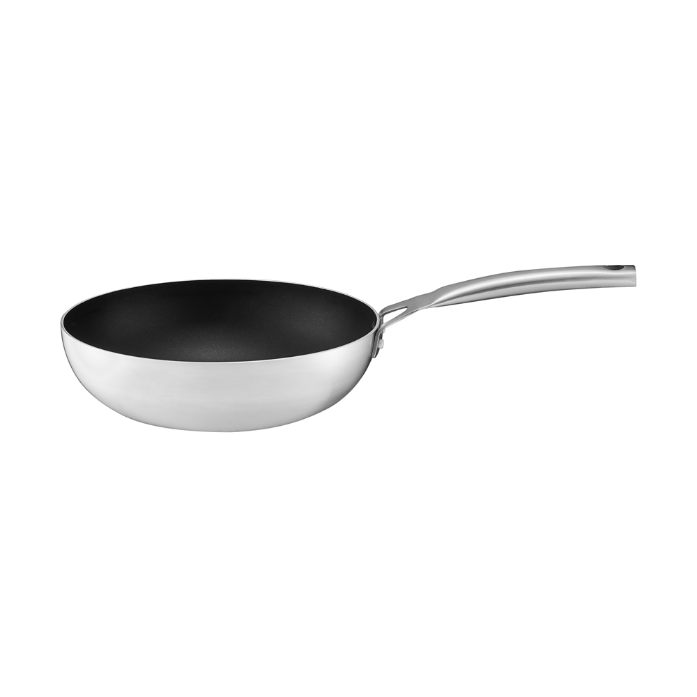 Ambition, Wok, Dott, Heat Control Indicator, Ilag Essential Coating, 28 Cm, Aluminium