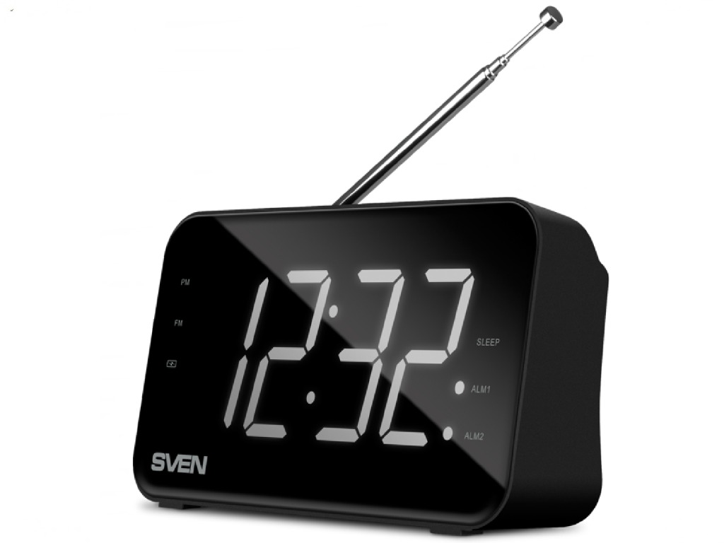 Speakers SVEN Tuner SRP-100 2W,FM,LED, built-in clock and alarm, battery