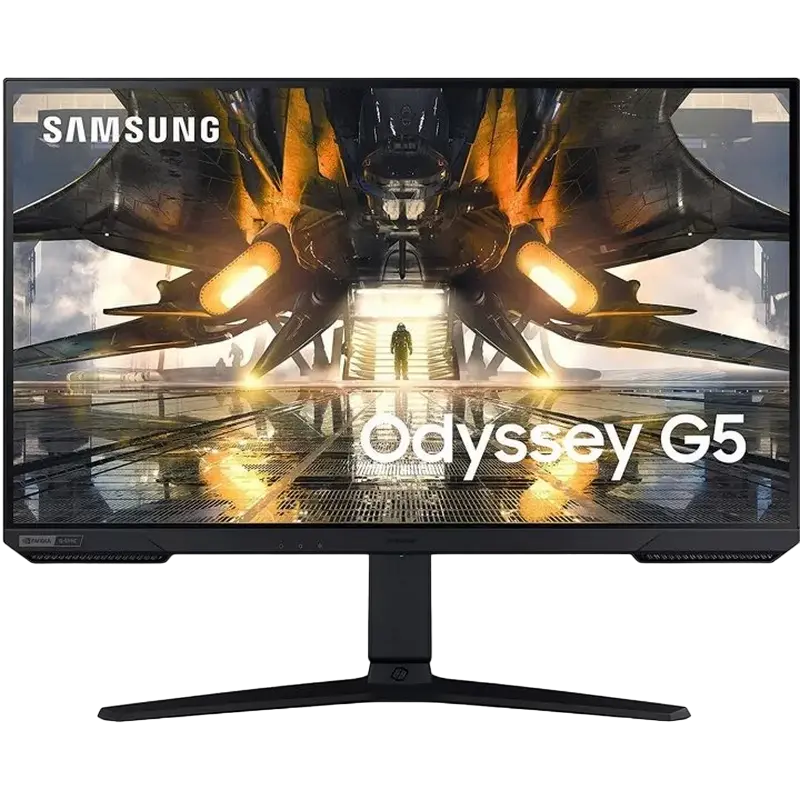 27" Игровой монитор Samsung Odyssey G5 S27AG520N, IPS 2560x1440 WQHD, Чёрный