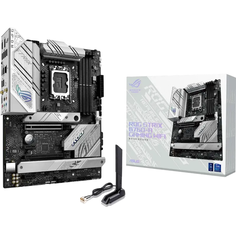 Материнская плата ASUS ROG STRIX B760-A GAMING WIFI, LGA1700, Intel B760, ATX,процессоры ,оперативная память, ssd, M2, hdd, кейсы