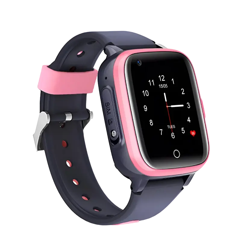 Детские часы Wonlex KT15, Розовый, iphone, xiaomi, samsung, oppo, чехол, стекло