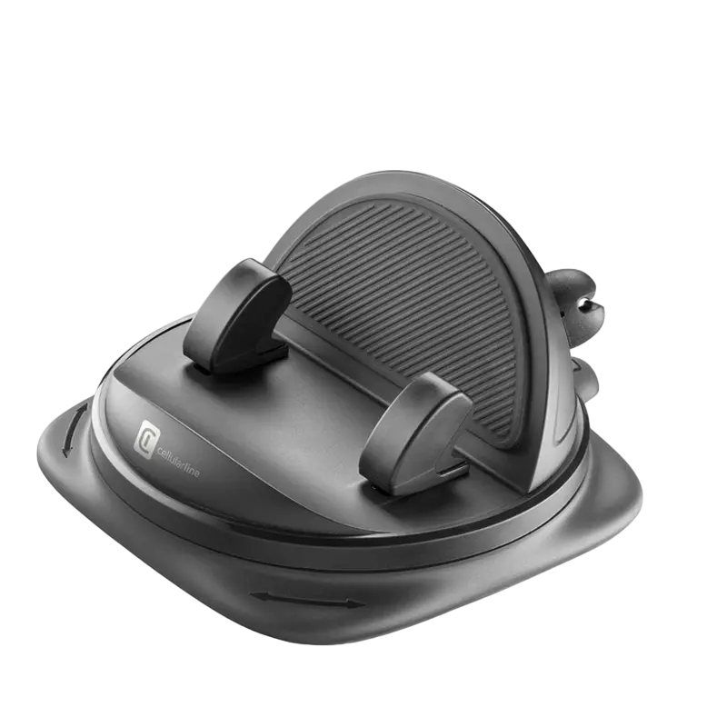 Держатель для смартфона Cellularline Dash Hub 360, Чёрный, iphone, xiaomi, samsung, oppo, чехол, стекло