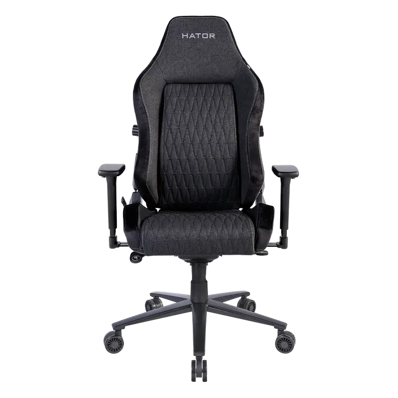 Игровое кресло HATOR Ironsky Fabric, Ткань, Искусственная кожа, Чёрный