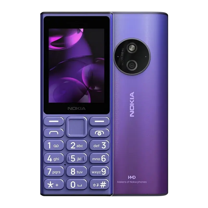 Мобильный телефон Nokia 110 4G 2024, Темно-синий, iphone, xiaomi, samsung, oppo, чехол, стекло