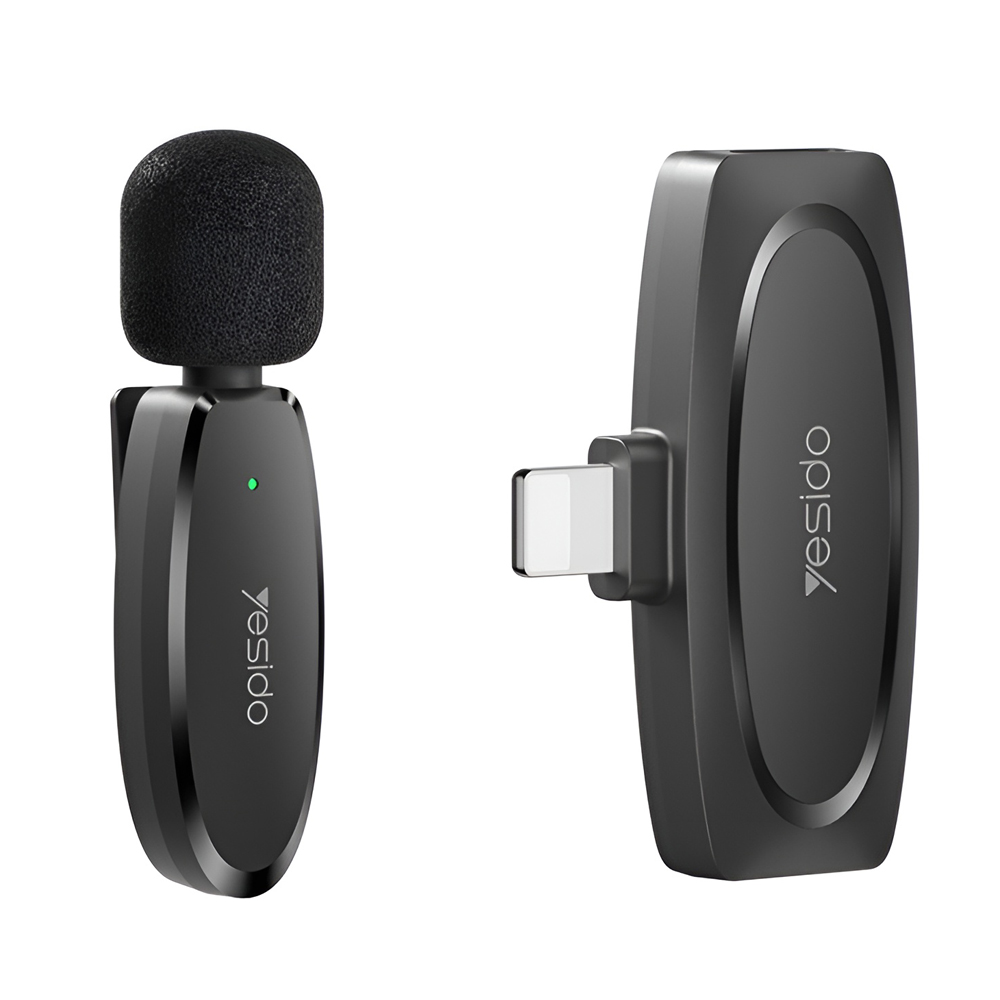 Yesido Digital Single Wireless Microphone (Lightning) KR12, Black