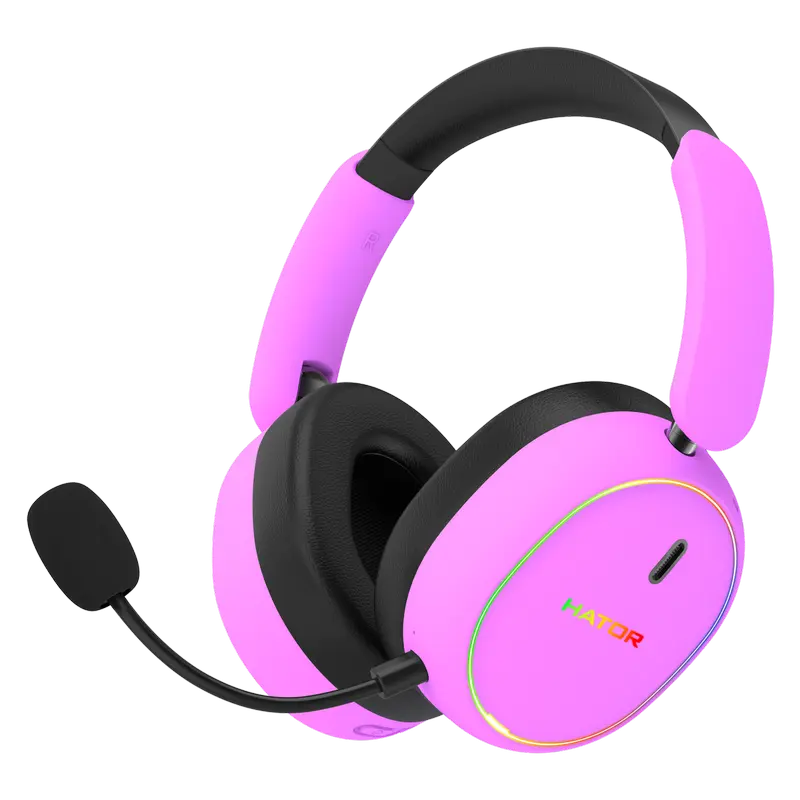 Игровая Гарнитура HATOR Phoenix 2, Bluetooth/USB, Cyber Violet