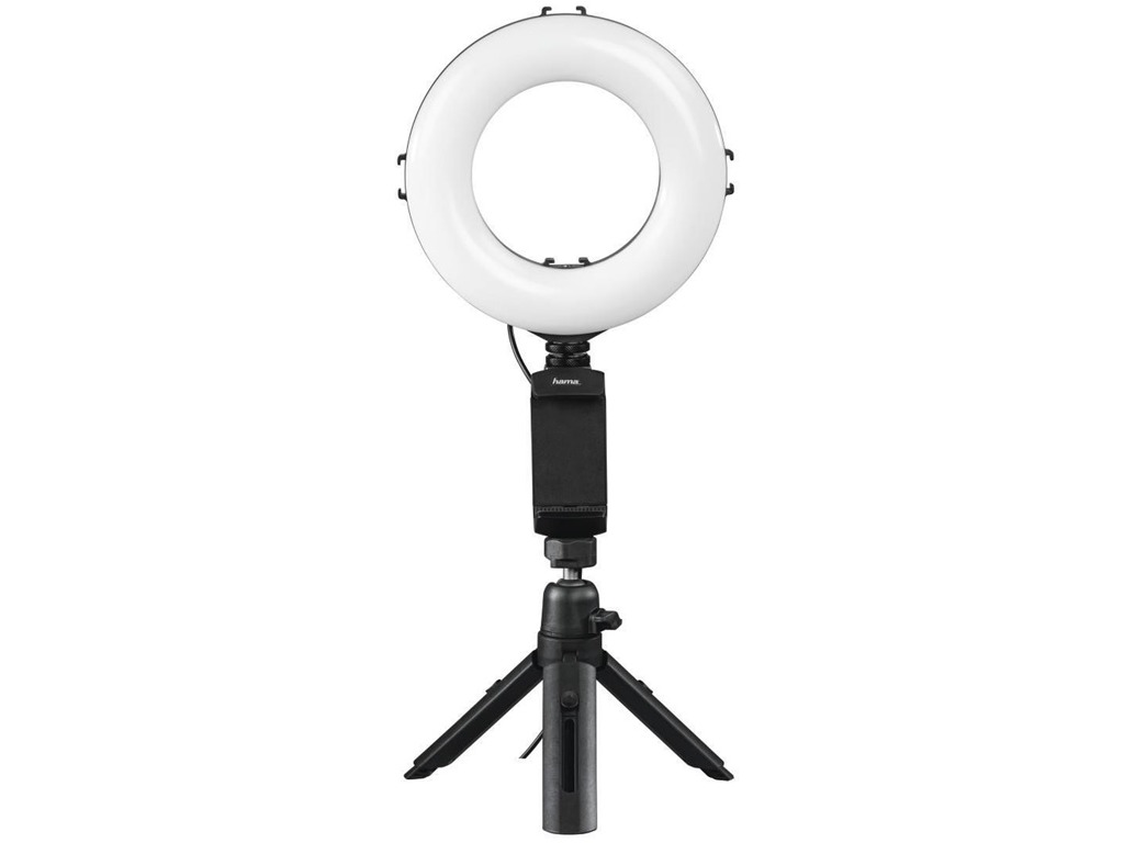 Hama 4644 SpotLight Work Area 67 LED Ring Light, Set for Smartphone and Tablet 