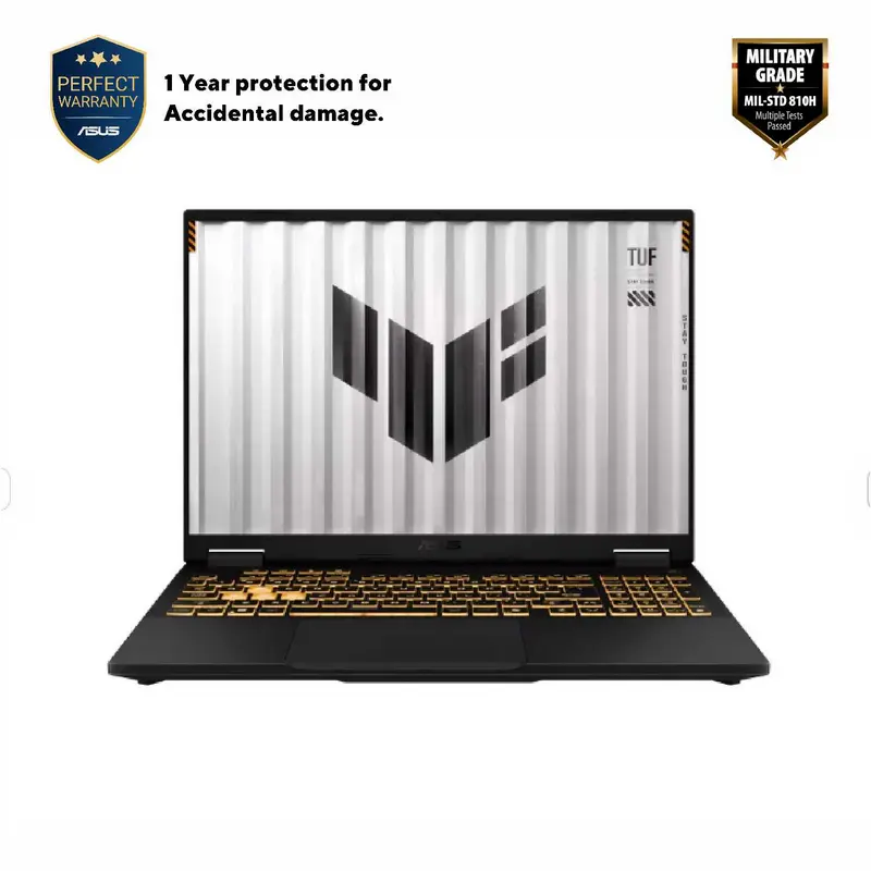 Игровой ноутбук 16" ASUS TUF Gaming F16 FX608JHR, Jaeger Gray, Intel Core i7-14650HX, 16Гб/1024Гб, Без ОС, acer,asus,lenovo,hp,dell,планшеты,чехол для планшета, подставка для ноутбука, зарядка для ноутбука