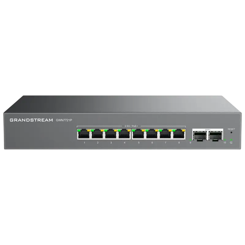 PoE коммутатор Grandstream GWN7721P, 8x IEEE 802.3af/at,Роутеры, Модемы, свичь, usb на lan