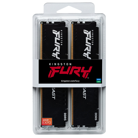 .16GB DDR5-5600MHz  Kingston FURY Beast (Kit of 2x8GB)  (KF556C40BBK2-16), CL40-40-40, 1.25V, Black