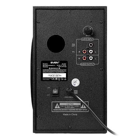 Speakers SVEN "MS-302" SD-card, USB, FM, Black, 40w / 20w + 2x10w / 2.1