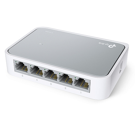 .5-port 10/100Mbps Desktop Switch  TP-LINK "TL-SF1005D", Plastic Case